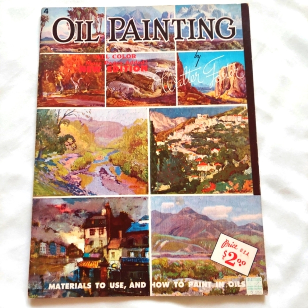 Oil Painting By Walter Foster New Edition All Color Instructions & Illustrations